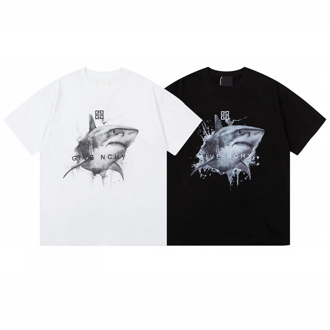 Givenchy Shark Tee Black