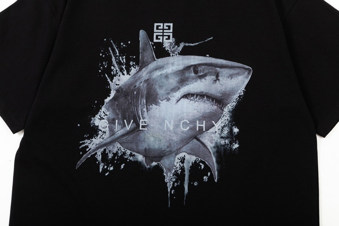 Givenchy Shark Tee Black