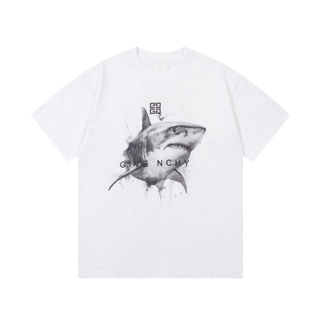 Givenchy Shark Tee Black