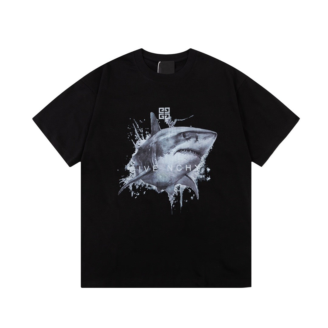 Givenchy Shark Tee Black