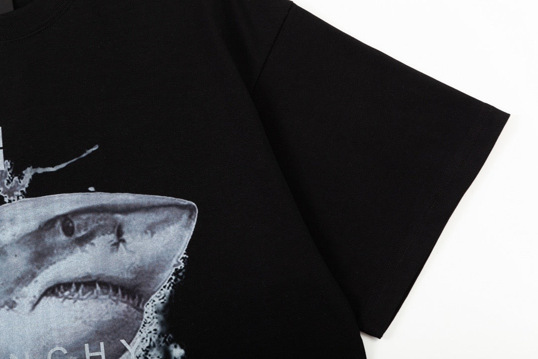 Givenchy Shark Tee Black